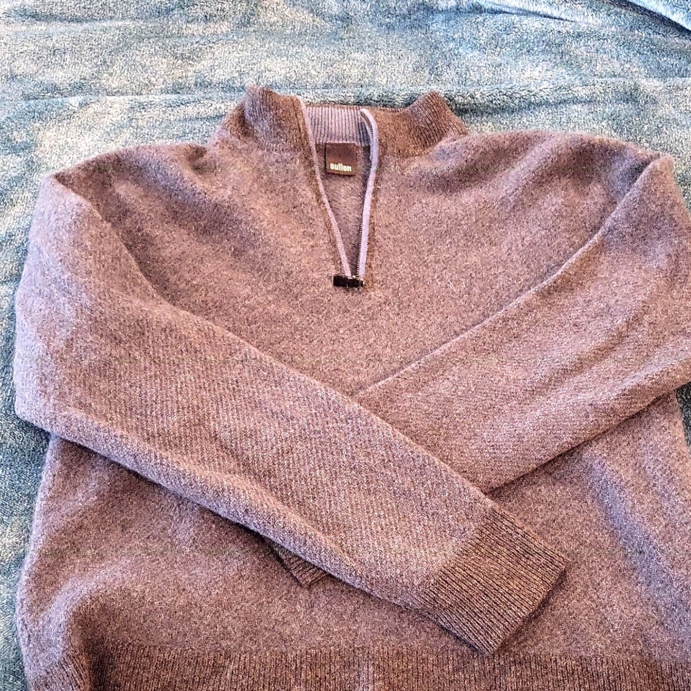 Super soft Cullen men's sweater. Quarter zip.